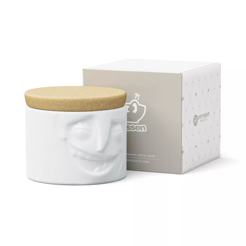 FIFTYEIGHT PRODUCTS BHS FIFTYEIGHT säilytyspurkki 900ml Cheerful White (T023101)
