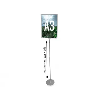 LMG PLSTA3-SI julisteteline Exclusive A3 hopea