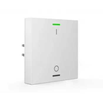 MDT BE-TAL55T1.B1 KNX-painike lämpötila-anturilla, 1-kertainen, RGB-W-tilailmaisin, puhtaanvalkoinen kiiltävä