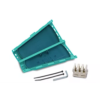 HellermannTyton MB4A itseliimautuva nippusidepidike, vihreä polypropeeni, 130 x 65 mm, nippusiteille enintään 10 mm leveys, 1 kpl 435-00659