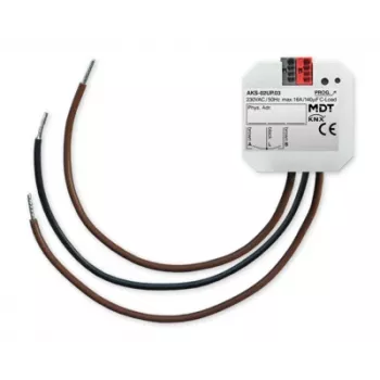 MDT kytkinaktuaattori 2-kertainen uppoasennus, 16 A, 230 V AC, C-Load, standardi, KNX AKS-02UP.03