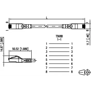 METZ CONNECT 1308450388-E Cat6a S/FTP verkkokaapeli, RJ45, 0,3 m, valkoinen