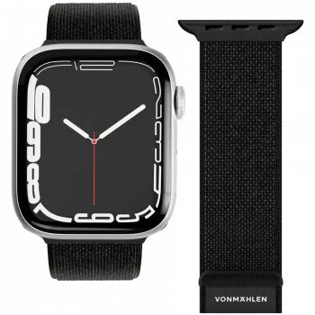 VONMÄHLEN Fitness Loop 2 urheiluranneke Apple Watch 44mm, 45mm, 46mm, 49mm - musta