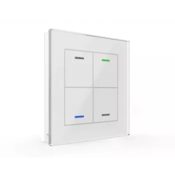 MDT BE-GTL4TW.01 Glass Switch II Light 4-painike valkoinen