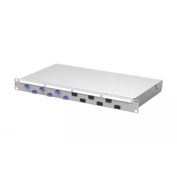 METZ CONNECT VIK 6xLC-Duplex OS2 yksimuotokuituinen kuitumoduuli, 12 kuitua, PC-kiillotus, vaaleanharmaa 1504507406-F