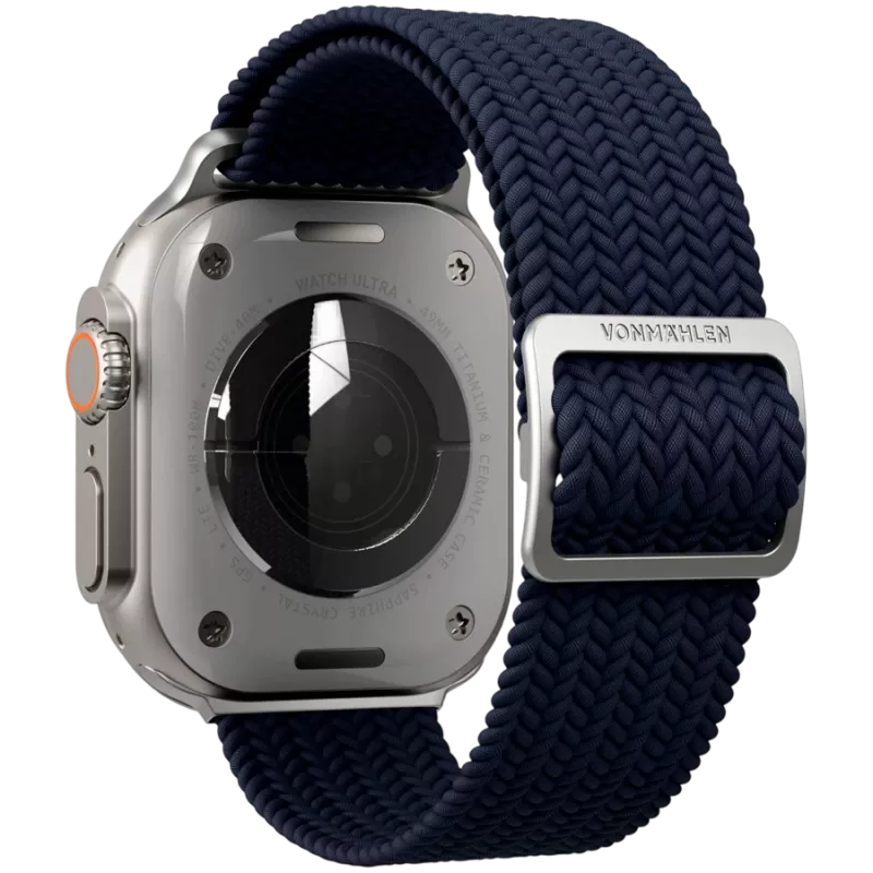 VONMÄHLEN Woven Loop Apple Watch 44/45/49mm, Navy