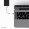 Flexline USB-lataus- ja synkronointikaapeli, USB-A - USB-C, 2.0, ABS, valkoinen, 0,5m (FL31-13040)