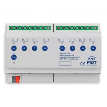 MDT AMS-0816.03 KNX kytkinaktori, 8-kanavainen, 16 A, 8 TE