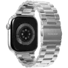 VONMÄHLEN Link ranneke 2 Apple Watch 44/45/46/49mm, ruostumaton teräs, hopea