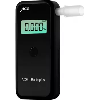 ACE OF SWEDEN ACE alkometri II hengitysalkoholimittari sähkökemiallisella anturilla, 4‰ BAC, LCD-näyttö