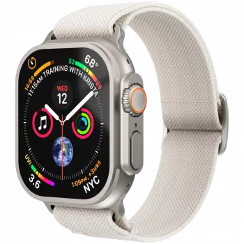 VONMÄHLEN Classic Nylon Loop Apple Watch 40/41/42 mm, kerma