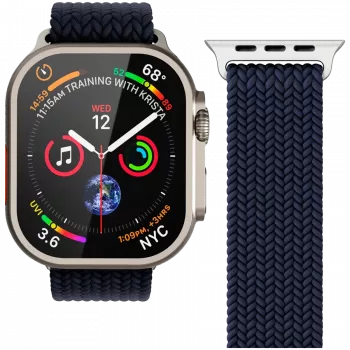 VONMÄHLEN kudottu Loop Apple Watch 40/41/42 mm, navy
