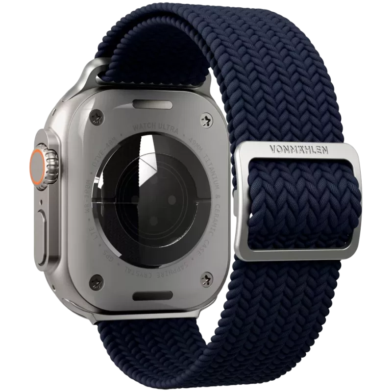 VONMÄHLEN kudottu Loop Apple Watch 40/41/42 mm, navy