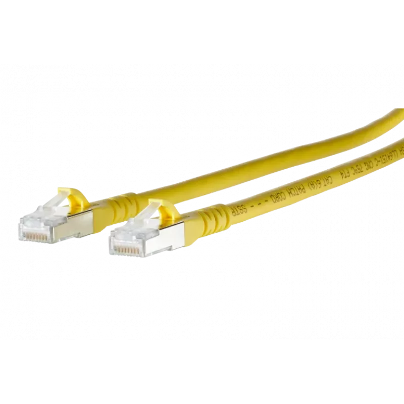 METZ CONNECT 1308450377-E Cat6a S/FTP -verkkokaapeli, keltainen, 0,3 m