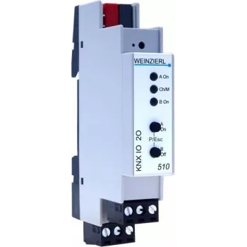 Weinzierl KNX IO 510.1 -kytkintoimilaite 5444, 2 lähtöä, logiikka- ja ajastintoiminnot