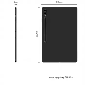 MRDISC takakansi Samsung Galaxy Tab S10+ 5G 256 GB -laitteelle, musta TPU (MG-BCSGTABS105GSW)