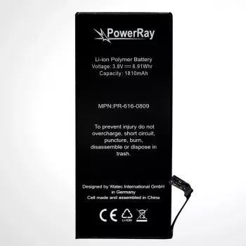 PowerRay akku PR-616-0809 iPhone 6:lle, 1810 mAh, Bulk