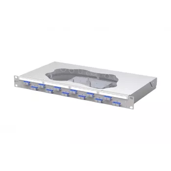 METZ CONNECT OpDAT fix kuitujatkospaneeli, 12x SC-duplex OS2, 1U, vaaleanharmaa 150459E212-F