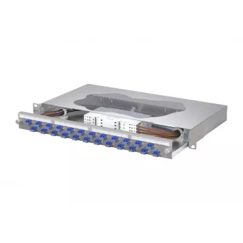 METZ CONNECT kuitujatkospaneeli 24xLC-duplex OS2 singlemode 1U 19 tuuman räkkiasennus 1504697424-E