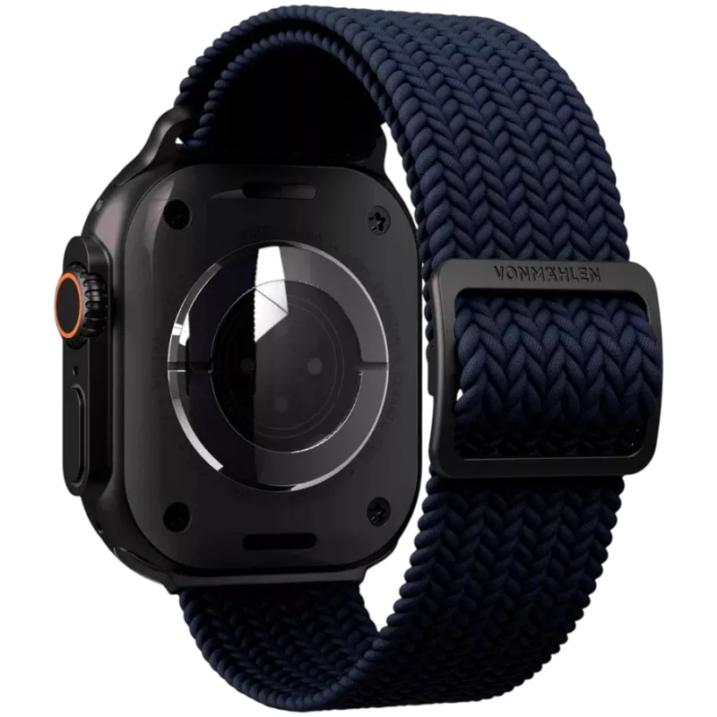 VONMÄHLEN Woven Loop 44/45/46/49mm Apple Watch, navy black