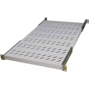 IT-BUDGET 19 tuuman kiinteä räkkihylly / laitetaso, 150 kg kantavuus, 750 mm syvyys, vaaleanharmaa 90ITB19FBX750G