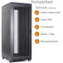 IT-BUDGET 19 tuuman palvelinräkki SRK täysi sarja 42U 800x1000 mm Flatpack musta