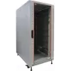 IT-BUDGET 19 tuuman palvelinkaappi SRK - 27U - 600x1000 mm - lasi-/teräsovi - esikoottu - vaaleanharmaa 99ITB19SRK27610GGNM