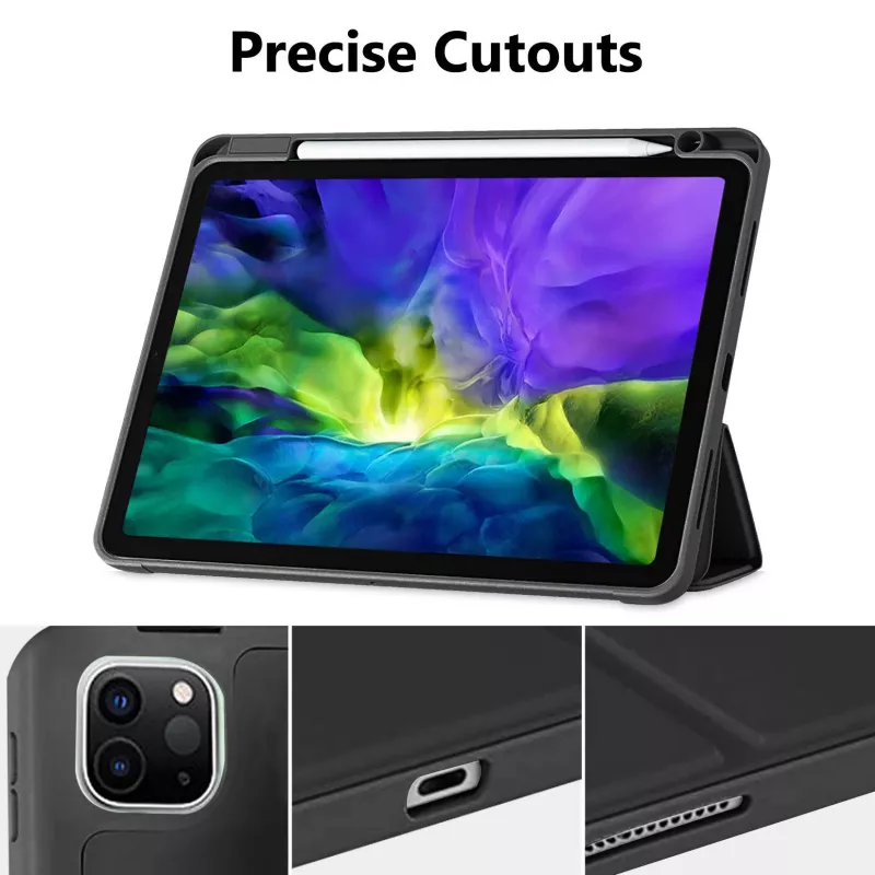 MRDISC Flip-kansikotelo Apple iPad Pro M4 - musta TPU MG-FLIPIPADPM4