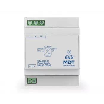 MDT STV-0024.01 väyläjännitelähde 4TE DIN-kisko 24V DC 750mA