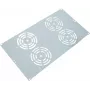 IT-BUDGET 19 tuuman 6U ilmanvaihtopaneeli 4 tuulettimelle 120x120 mm vaaleanharmaa 90ITBSRK19XNOFAN4G