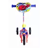 MUUWMI AU 506 KiddyScooter Racing 3-pyöräinen potkulauta lapsille 3-vuotiaasta, sininen/punainen, LED-valaistut etupyörät, säädettävä ohjaustanko 58-68 cm, enintään 20 kg