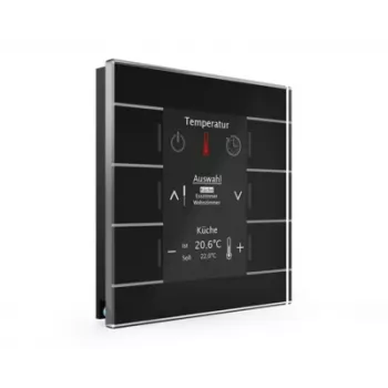 MDT BE-GBZS.01S KNX lasinen Smart-käyttöpaneeli väridisplaylla, musta