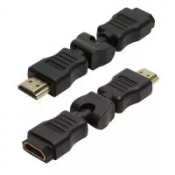 LogiLink HDMI-kulmasovitin 270° HDMI-uros - HDMI-naaras 4K musta