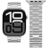 VONMÄHLEN Link ranneke 2 Apple Watch 40/41/42mm, ruostumaton teräs, hopea