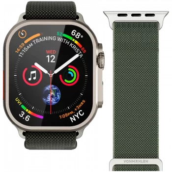 VONMÄHLEN Classic Nylon Loop 44, 45, 46, 49mm yksi koko, oliivi