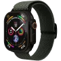 VONMÄHLEN Woven Loop Apple Watch 40/41/42mm, oliivi musta