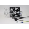 IT-BUDGET täysi sarja IT-kaapin tuuletin termostaatilla - 160 m³/h ilmavirta - 230 V - 1 tuuletin, suojaritilä, kaapeli, termostaatti, ruuvit (90ITBLUESET1T)