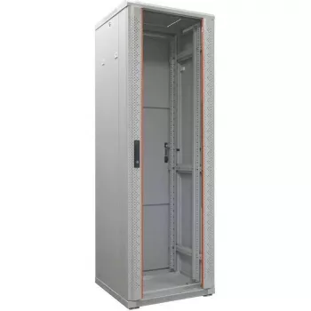 IT-BUDGET 19-palvelinkaappi SRK - 42 HE - LxS 600x1000 mm - läpinäkyvä/täyspeltiovi - asennettu - vaaleanharmaa (99ITB19SRK42610GGNM)