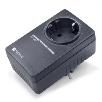 H-Tronic 1114730 käynnistysvirtarajoitin SCL 3680 IP20, 16 A, 3680 W, Schuko-pistokesovitin, musta