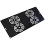 IT-BUDGET 19 tuuman tuuletinpaneeli 4 tuulettimelle - 120x120 mm - 6U - musta (90ITBSRK19XNOFAN4S)