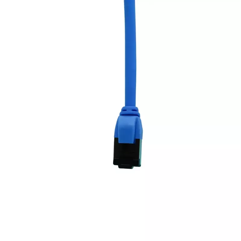 IT-BUDGET Cat.8.1 Slim Ethernet-patchkaapeli, S/FTP, 40Gbps, 2000MHz, LSZH, PoE+, sininen, 0,5 m 90ITBSLIM81PK050B