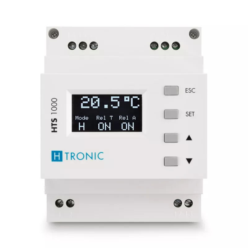 H-TRONIC HTS 1000 DIN-kiskolämpötilakytkin -99 °C...+850 °C 1114690