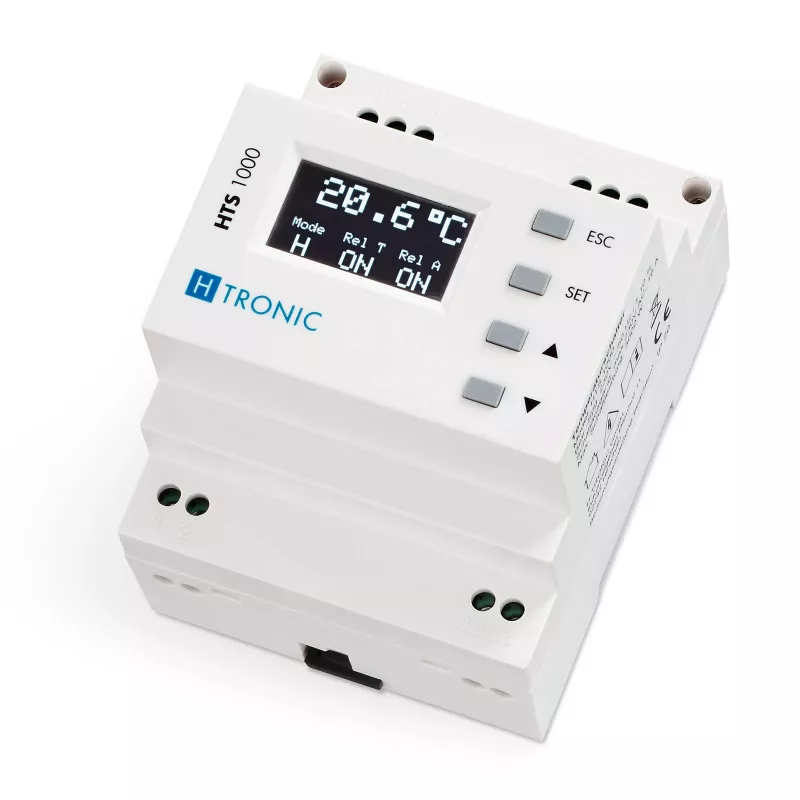 H-TRONIC HTS 1000 DIN-kiskolämpötilakytkin -99 °C...+850 °C 1114690