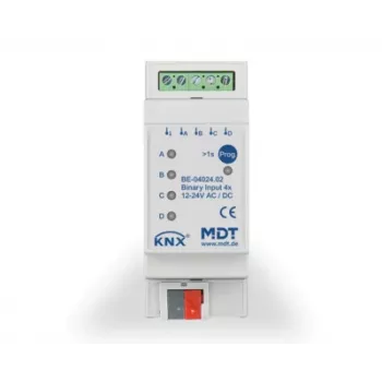 MDT BE-04024.02 binääritulo 4-kertainen 2TE REG 24V AC/DC