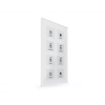 MDT BE-GT08W.01 KNX lasikosketusanturi Plus, 8-kertainen, valkoinen