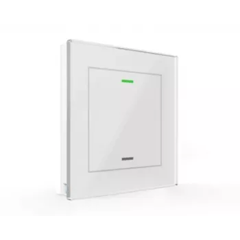 MDT BE-GTL1TW.01 Glastaster II Light 1-kertainen RGBW KNX lasikosketusanturi, valkoinen