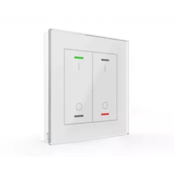 MDT BE-GTL2TW.B1 Glastaster II Light 2-kertainen RGBW lämpötila-anturilla valkoinen