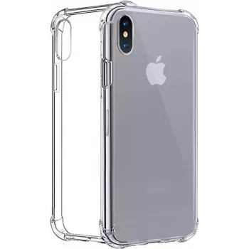 CYOO Four Corners silikonikotelo Apple iPhone XS Max - läpinäkyvä