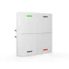 MDT BE-TAL63T4.01 KNX lasikosketusanturi 4-kertainen RGBW-tila-LEDeillä, lämpötila-, läheisyys- ja kirkkausantureilla, Studio valkoinen kiiltävä