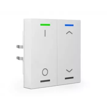 MDT technologies Taster Light 63 2-kertainen RGBW, Studio White, Smooth BE-TAL6302.D1